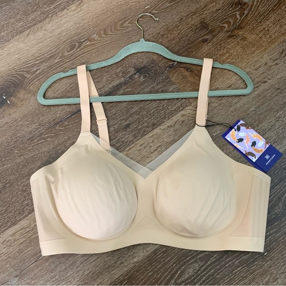 Honeylove Womens tan crossover bra 1X NWT - Picture 1 of 5